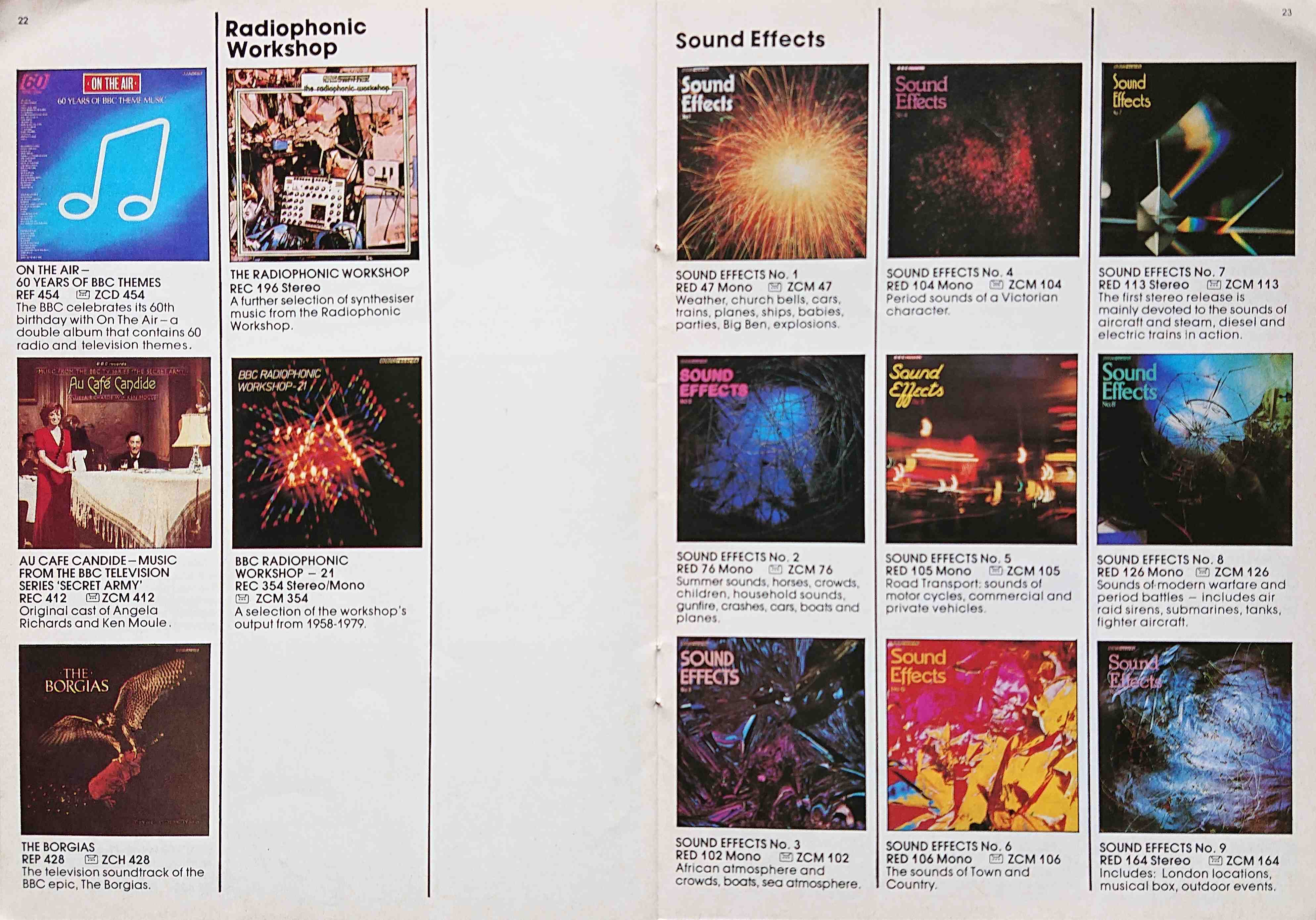 Other pages of catalogue BBC Records catalogue 1981